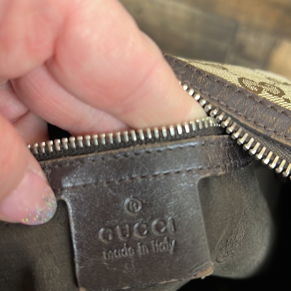 Vintage Gucci Canvas Hobo Bag Purse - Picture 16 of 16